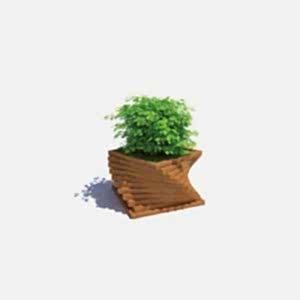 Wooden Flowerpot 3